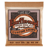 Ernie Ball Earthwood Phosphor Bronze Custom Light Acoustic Guitar Strings, 11.5 - 54 Gauge