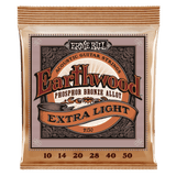 Ernie Ball Earthwood Extra Light Phosphor Bronze Acoustic Guitar Strings, 10-50 Gauge