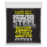 Ernie Ball Regular Slinky Stainless Steel Wound Electric Guitar Strings 10-46 Gauge