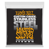 Ernie Ball Hybrid Slinky Stainless Steel Wound Electric Guitar Strings 9-46 Gauge