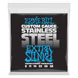 Ernie Ball Extra Slinky Stainless Steel Wound Electric Guitar Strings 8-38 Gauge