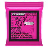 Ernie Ball Super Slinky Classic Rock n Roll Pure Nickel Wrap Electric Guitar Strings 9-42 Gauge