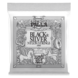 Ernie Ball Ernesto Palla Black and Silver Nylon Classical Guitar Strings
