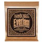 Ernie Ball Everlast Medium Coated Phosphor Bronze Acoustic Guitar Strings 13-56 Gauge