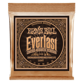 Ernie Ball Everlast Light Coated Phosphor Bronze Acoustic Guitar Strings 11-52 Gauge