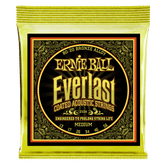 Ernie Ball Everlast Medium Coated 80/20 Bronze Acoustic Guitar Strings 13-56 Gauge