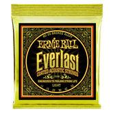 Ernie Ball Everlast Light Coated 80/20 Bronze Acoustic Guitar Strings 11-52 Gauge