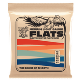 Ernie Ball Medium-Light Flatwound Electric Guitar Strings 12-52 Gauge