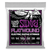 Ernie Ball Power Slinky Flatwound Electric Guitar Strings 11-48 Gauge