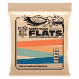 Ernie Ball Group 1 Stainless Steel Flatwound Short Scale Electric Bass Strings 50-110 Gauge