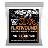 Ernie Ball Hybrid Slinky Cobalt Flatwound Electric Bass Strings 45-105 Gauge