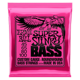 Ernie Ball Super Slinky Nickel Wound Electric Bass Strings 45-100 Gauge