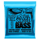 Ernie Ball Extra Slinky Nickel Wound Electric Bass Strings 40-95 Gauge