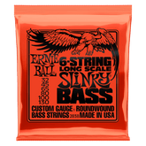 Ernie Ball Slinky Nickel Wound Long Scale 6-String Electric Bass Strings 32-130 Gauge