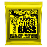 Ernie Ball Beefy Slinky Nickel Wound Electric Bass Strings 65-130 Gauge