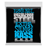 Ernie Ball Extra Slinky Stainless Steel Electric Bass Strings 40-95 Gauge