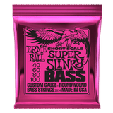 Ernie Ball Super Slinky Nickel Wound Short Scale Electric Bass Strings 40-100 Gauge