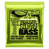 Ernie Ball Regular Slinky Nickel Wound Medium Scale Electric Bass Strings 45-105 Gauge