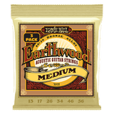 Ernie Ball Medium Earthwood 80/20 Bronze Acoustic Guitar Strings 13-56 Gauge - 3 Pack