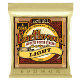 Ernie Ball Light Earthwood 80/20 Bronze Acoustic Guitar Strings 11-52 Gauge - 3 Pack