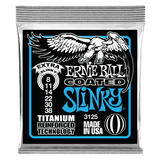 Ernie Ball Extra Slinky Coated Titanium RPS Electric Guitar Strings 8-38 Gauge