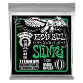 Ernie Ball Not Even Slinky Coated Titanium RPS Electric Guitar Strings 12-56 Gauge