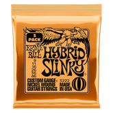 Ernie Ball Hybrid Slinky Nickel Wound Electric Guitar Strings 9-46 Gauge - 3 Pack