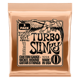 Ernie Ball Turbo Slinky Nickel Wound Electric Guitar Strings 9.5-46 Gauge - 3 Pack