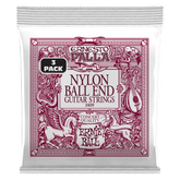 Ernie Ball Ernesto Palla Nylon Ball End Classical Guitar Strings - Black & Gold - 3 Pack