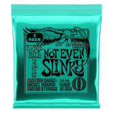 Ernie Ball Not Even Slinky Nickel Wound Electric Guitar Strings 12-56 Gauge - 3 Pack