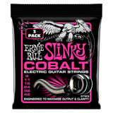 Ernie Ball Super Slinky Cobalt Electric Guitar Strings 9-42 Gauge - 3 Pack