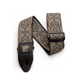 Ernie Ball Gold and Black Paisley Jacquard Guitar Strap