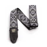 Ernie Ball Tribal Jacquard Guitar Strap in Silver