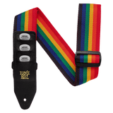 Ernie Ball Pickholder Rainbow Polypro Guitar Strap