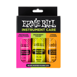 Ernie Ball Instrument Care 3-pack with Microfiber Polish Cloth