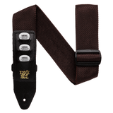 Ernie Ball Brown Pickholder Polypro Strap