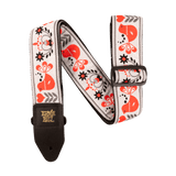 Ernie Ball Red Bird Winter Jacquard Guitar Strap