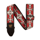 Ernie Ball Red Trellis Jacquard Guitar Strap