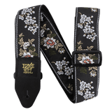 Ernie Ball Jacquard Guitar Strap in White Blossom