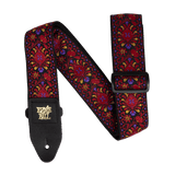 Ernie Ball Jacquard Guitar Strap in Crimson Royal Bloom