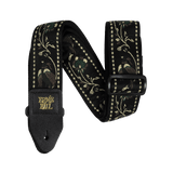 Ernie Ball Jacquard Guitar Strap in Black Pleasant Pheasant