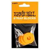 Ernie Ball Guitar Strap Blocks 4 Pack in Orange