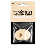 Ernie Ball Guitar Strap Blocks 4 Pack in Cream