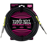 Ernie Ball 20ft Straight/Straight Instrument Cable, Black