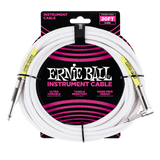 Ernie Ball 20ft Straight/Angle Instrument Cable, White
