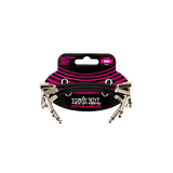 Ernie Ball 3” Flat Ribbon Patch Cable 3-Pack