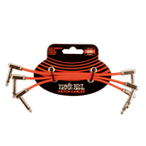 Ernie Ball 6” Flat Ribbon Patch Cable Red 3-Pack