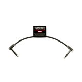 Ernie Ball 6" Flat Ribbon Stereo Patch Cable Black