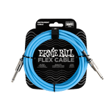 Ernie Ball Flex Instrument Cable Straight/Straight 10ft - Blue