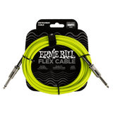 Ernie Ball Flex Instrument Cable Straight/Straight 10ft - Green